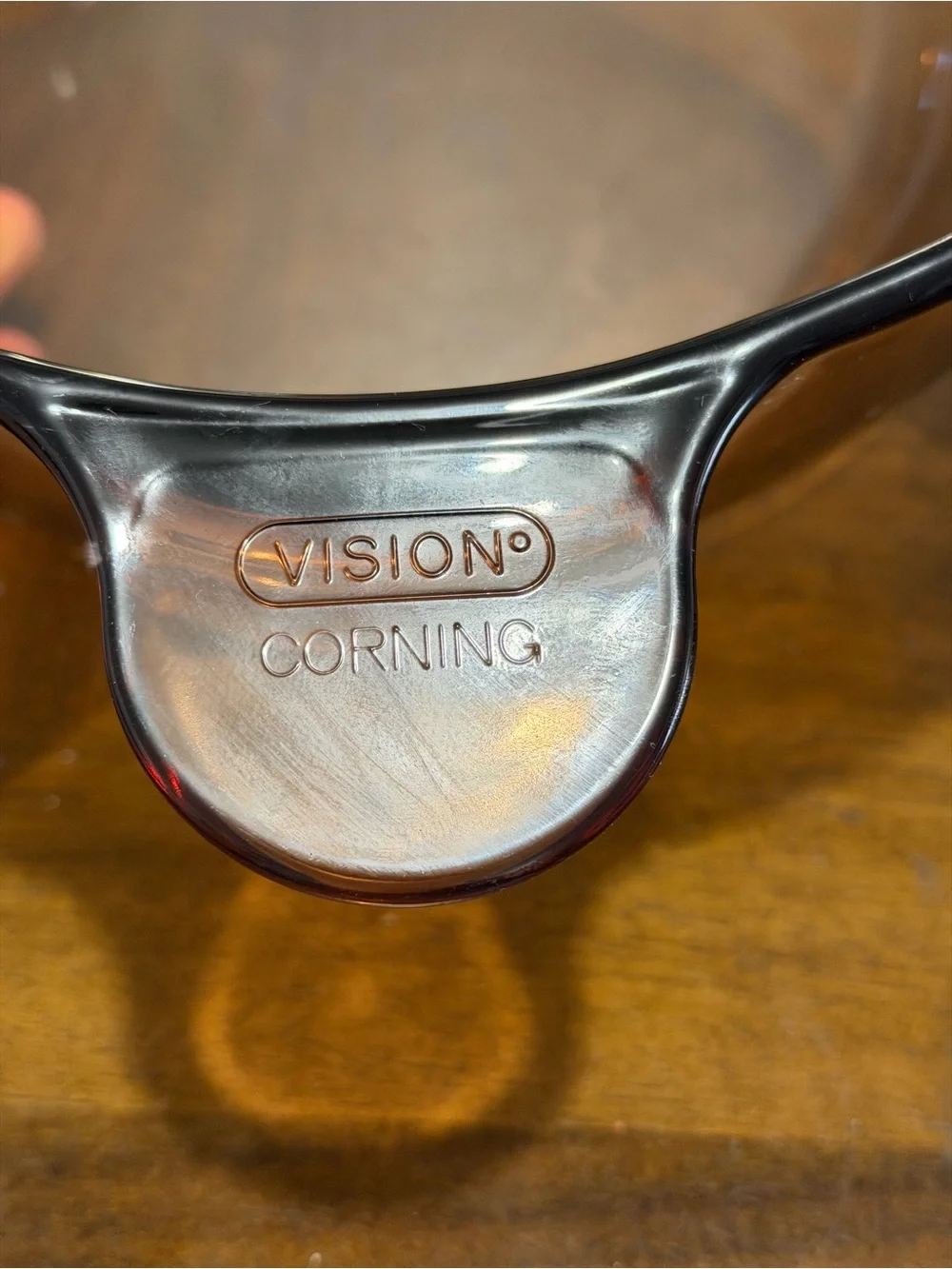 Vintage Corning Visions Amber 4.5L Dutch Oven